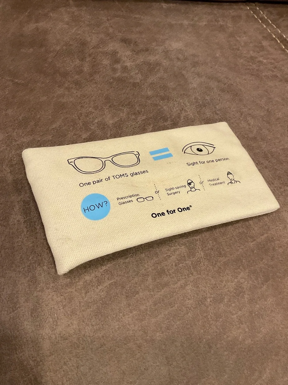 TOMS Canvas Pouch Sunglasses Bag